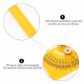 Ukcoco Precision Tools 2pcs Protractor Measuring Tool And Angle Finder 180 Degree Woodworking Ruler Swing Arm Home Yellow