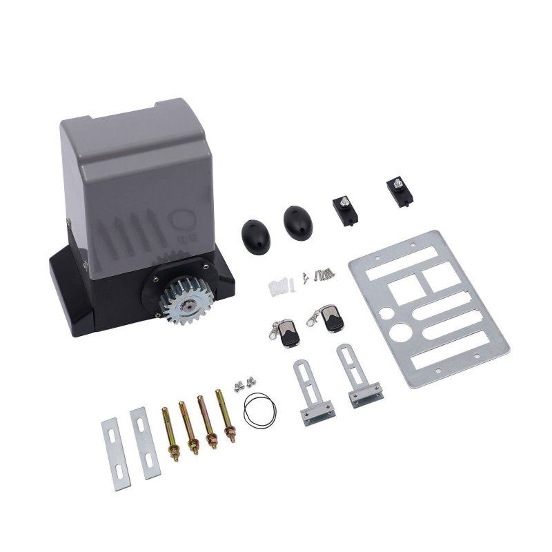 Automatic Sliding Gate Opener Kit Rack Driven Motor For Heavy Duty Slides With Infrared Sensor Electric Rolling Driveway Gate