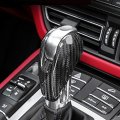 Real Carbon Fiber Car Gear Shift Head Cover Cap Fit For Porsche Panamera 2010 2012 2013 2014 2015 2016 Black