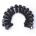 M10 1 25 X 25mm Flange Head Hex Bolts And Nuts Carbon Steel Grade 8 8 Black Oxide Finish Full Thread 16 Sets