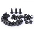 Minho M10-1 25 X 25mm Flange Head Bolts In Carbon Steel Material Flange Hexagon Screws Come With Nuts Black Oxide Finish Plated 