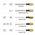 Harfington Diamond Coated File 6 Inch 80 Grits Flat Files Tools With Plastic Handle For Metal Glass Wood Stone Grinding
