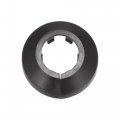 Uxcell Pipe Cover Decoration 25mm Pp Plastic Escutcheon Water Drain Line Black 10pcs
