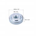 Uxcell Round Knurled Thumb Nuts Conector Lock Adjusting M6 Female Threaded Thin Type Blue Zinc Plating Pack Of 10