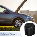 X Autohaux 5 Pcs 30mm 1 18 Silicone Hose Cap Intake Vacuum Tube End Plug For Car Black