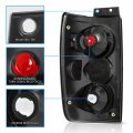 Amerilite Black Smoke Replacement Brake Tail Lights Set For 1997-2002 Ford Expedition Passenger And Driver Side