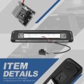 Auto Dynasty Full Led Tinted Housing 3rd Third Rear Center High Mount Brake Light Stop Lamp Compatible With Jeep Commander