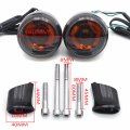 Httmt- Black Rear Turn Signal Light Indicator Narrow Bracket For H-d 02-17 Fxd Fxdc Fxdl Fxdx Flstf