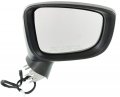 Kool Vue Mirror Passenger Side For 2014-2016 Mazda 3 Sport Power Glass Ma1321181