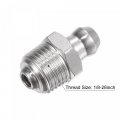 Uxcell 304 Stainless Steel Straight Grease Fitting 1 8-28inch Thread Hydraulic Accessories 10pcs