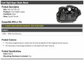 Front Right Passenger Side Upper Shock Mount Black Compatible With 1980-1996 Ford Bronco With Quad Shocks