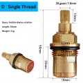 1pcs Replacement Brass Ceramic Stem Disc Cartridge Faucet Valve For Bathroom Kitchen Tap D