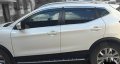 Window Visor Rain Guard Deflector With Chrome Trim Compatible 2017-2022 Nissan Rogue Sport