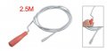 Uxcell Kitchen Sink Bathroom Plastic Grip Drain Dredge Snake Spring Pipe Rod Auger Hair Catcher Cleaner Tool 2 5m