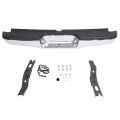 Hecasa Rear Bumper For 1995-2004 Toyota Tacoma To1102215 Step Face Bar Assembly Steel Plastic Chrome Powder Coated 