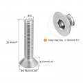 Uxcell 10-32x1 Flat Countersunk Head Socket Cap Screws 20pcs 304 Stainless Steel Hex Full Thread Bolts