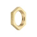 G1 4 Pipe Fitting Hex Lock Nut Locknut Female Threaded Fastening Thin For Plumbing Fixed Brass 4pcs