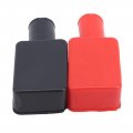 Black And Red Battery Terminal Insulator Covers Positive Negative Top Post Protector Pvc Insulating Caps For Automotive Marine 
