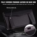 Eing Car Sun Visor Tissue Box Holder Bling Blingcrystal Sparkling Napkin Pu Leather Backseat Case Accessories For Women Black