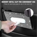 Eing Car Sun Visor Tissue Box Holder Bling Blingcrystal Sparkling Napkin Pu Leather Backseat Case Accessories For Women Black