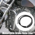 X Autohaux Brake Hose Motorcycle Hydraulic Line Oil Pipe Fitting For Atv Motocross Racing Bike 220cm Black 1 Set