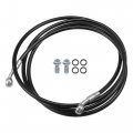 X Autohaux Brake Hose Motorcycle Hydraulic Line Oil Pipe Fitting For Atv Motocross Racing Bike 220cm Black 1 Set