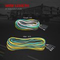 Mictuning Trailer Wiring Harness Extension Kit 4 Pin 25 Feet Male And 6 Female Connector 18 Awg Color Coded 4-way Flat Wires