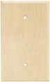 Brainerd 64662 Wood Square Single Blank Wall Plate Switch Cover Unfinished 