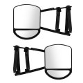 2pcs Clip On Tow Mirror Left Right 360 Degree Rotation Towing Extension For Vehicles Cars Trucks Trailers 