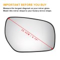 Car Rearview Right Passenger Side Mirror Glass Replacement W Backing Plate Aspherical Heated White For Renault Koleos 2012-2014