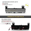 Full Led Chrome Rear Side Marker Light For Chevrolet Corvette C4 Driver-left Passenger-right Sides Easy Installation 2-pieces