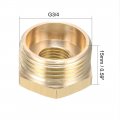 Uxcell Brass Threaded Pipe Fitting G3 4 Male X G1 Female Hex Bushing Adapter