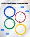 4pcs 4m Ac Copper Pipe Bender Kit Air Conditioning Tubing Extension For 1 4 In 3 8 2 5 With Built Bending Strip