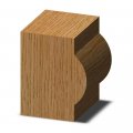 Whiteside Router Bits 1476 Oval Edge Bit With 3 4-inch Bead 16-inch Depth And 1-1 Cutting Length 
