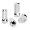 9 16-18 Lug Nuts For Dodge Ram 1500 2002-2010 2500 3500 1994-2011 7 Spline Closed End Chrome Aftermarket Tuner Wheel Studs With 