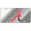Alabama Crimson Tide Diamond Plate Laser Cut License 