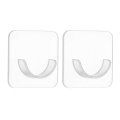 2 Pack Shower Rod Holder 0 87 Inch Adhesive Curtain No Drilling Holders With Glue For Bathroom Bedroom Clear Rod Not Included 