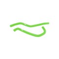 Cv4 Radiator Hose Kit Green For 08-14 Kawasaki Kfx450r 