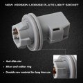 Hercoo Led License Plate Light Lens Rear Lamps Socket Wiring Harness Black Housing Compatible With 1999-2015 F150 F250 F350