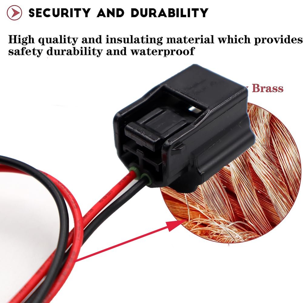 Alternator Connector Pigtail 7283-8851 For Rogue 2014-2019 2 Way Harness Plug Wire With Tinned Copper Strands