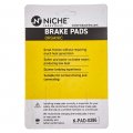 Niche Brake Pad Set For Kawasaki Ninja Zx6r Zx12r Zx9r Suzuki Hayabusa Zzr600 59302-33860 Front Organic