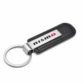 Ipick Image For Nissan Nismo Silver Metal Plate Black Pu Leather Strap Key Chain Keychain Official Licensed