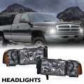 G-plus Headlights Compatible With 1994-2001 Dodge Ram 1500 1994-2002 2500 3500 Not Fit For Sport Model Van Models Driver