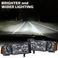 G-plus Headlights Compatible With 1994-2001 Dodge Ram 1500 1994-2002 2500 3500 Not Fit For Sport Model Van Models Driver