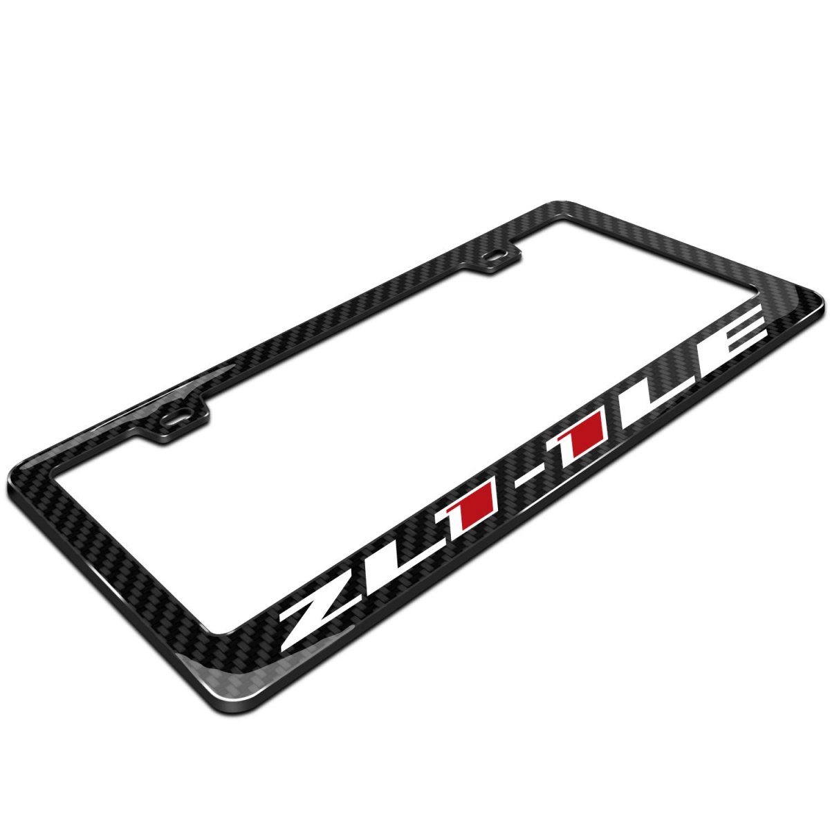 Chevrolet Camaro Zl1-1le In 3d On Real Carbon Fiber Abs Plastic License Plate Frame Is Official Licensed