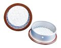 6 Round Open Screen Vent W 1 8 Mesh Brown Pkg Of 2 