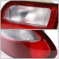 Pair Of Clear Red Lens Rear Brake Tail Lights For Honda Civic Hatchback 