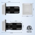 Kohree Rv 125 250v 50 Amp Power Plug Twist Lock Inlet With 3 Stainless Steel Pins And Screws White