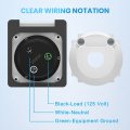 Kohree Rv 125 250v 50 Amp Power Plug Twist Lock Inlet With 3 Stainless Steel Pins And Screws White