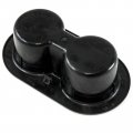 Red Hound Auto Compatible With Dodge Ram 2002-2016 1500 2500 3500 Rear Seat Cup Holder Dual Drink Cupholder